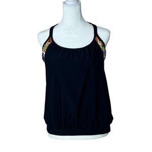 NEXT Double Up Tankini Tropical Vibration Tank Top, Size 36 B/C